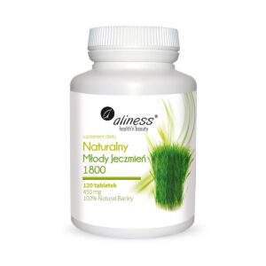 Naturalny Młody Jęczmień 1800 120 tabletek Aliness