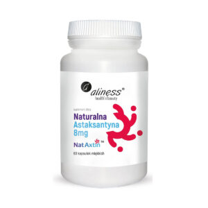 Naturalna Astaksantyna Nat Axtin 8mg 60 kapsułek Aliness