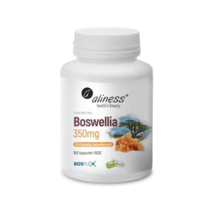 Suplement diety Boswellia Serrata Aliness 350 mg ekstrakt z kadzidłowca indyjskiego opakowanie 100 kapsułek
